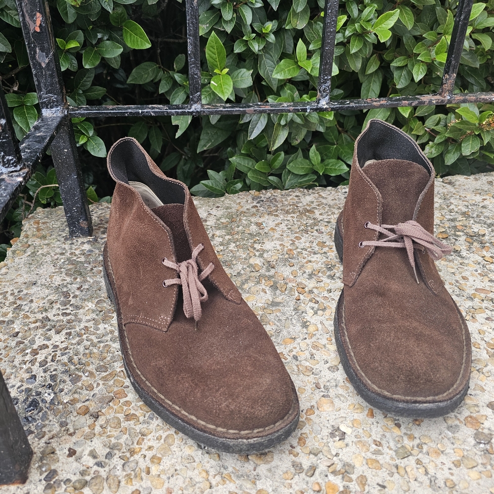 Clarks Dark Brown Suede Chukka Boots